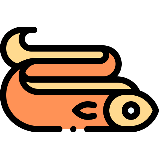 Eel Detailed Rounded Lineal color icon