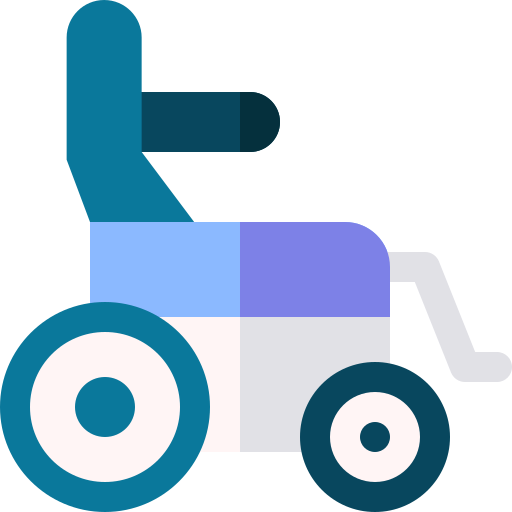 Инвалидная коляска Basic Rounded Flat иконка