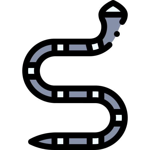 Морская змея Detailed Rounded Lineal color иконка