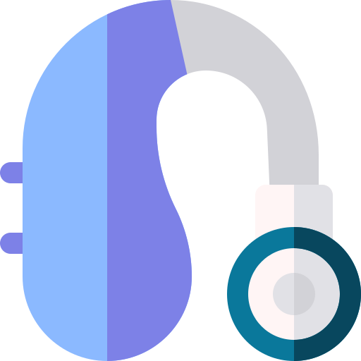 補聴器 Basic Rounded Flat icon