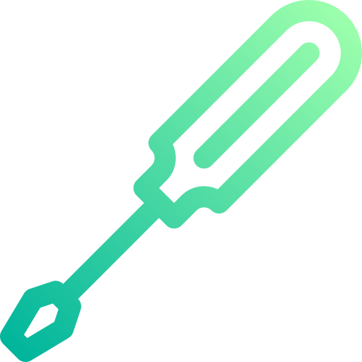 Screwdriver Basic Gradient Lineal color icon