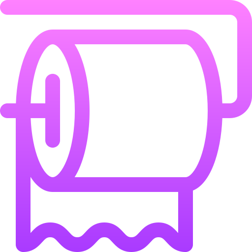 Toilet paper Basic Gradient Lineal color icon