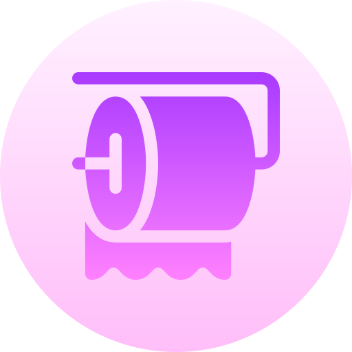 トイレットペーパー Basic Gradient Circular icon
