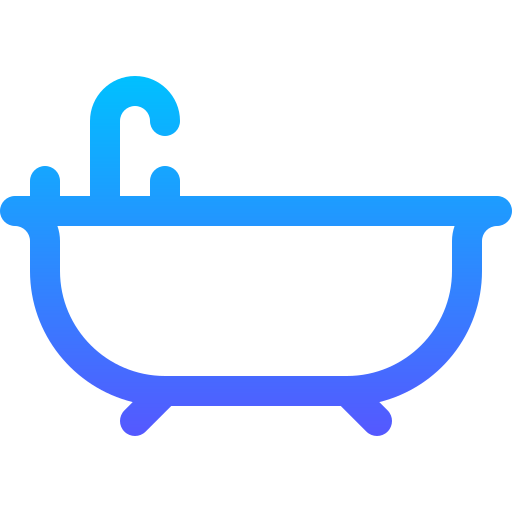 목욕통 Basic Gradient Lineal color icon