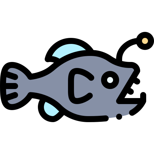 Anglerfish Detailed Rounded Lineal color icon