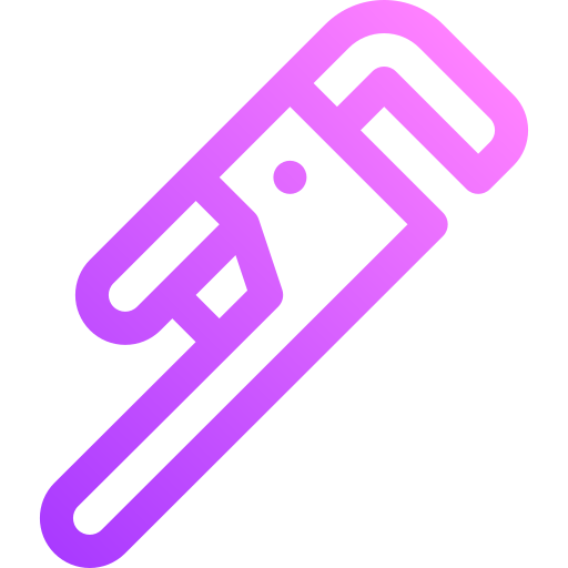 llave de tubo Basic Gradient Lineal color icono