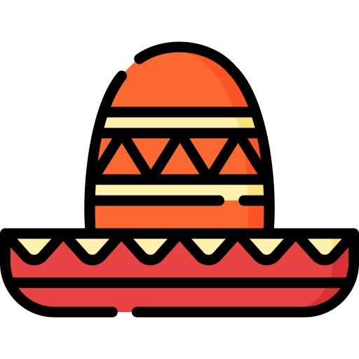 meksykański kapelusz Special Lineal color ikona
