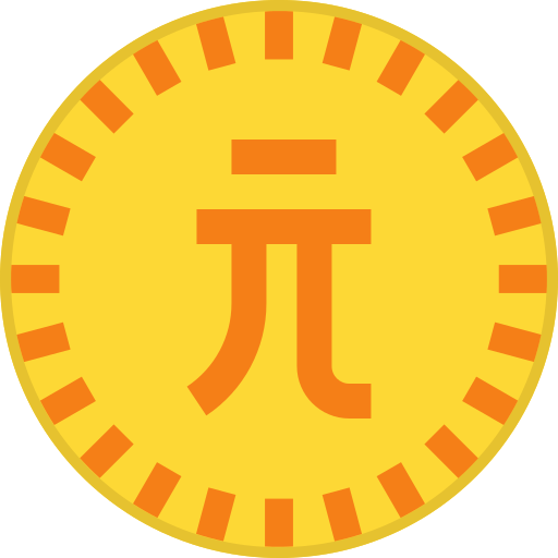 nuevo dólar taiwanés Generic Flat icono