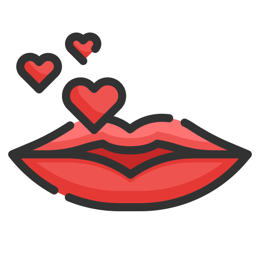 pocałunek Wanicon Lineal Color ikona