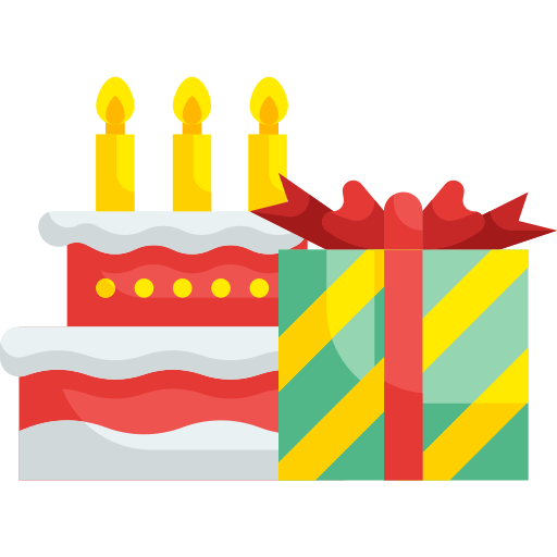 cumpleaños Wanicon Flat icono