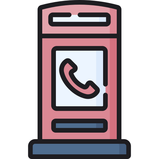 Phone booth Special Lineal color icon