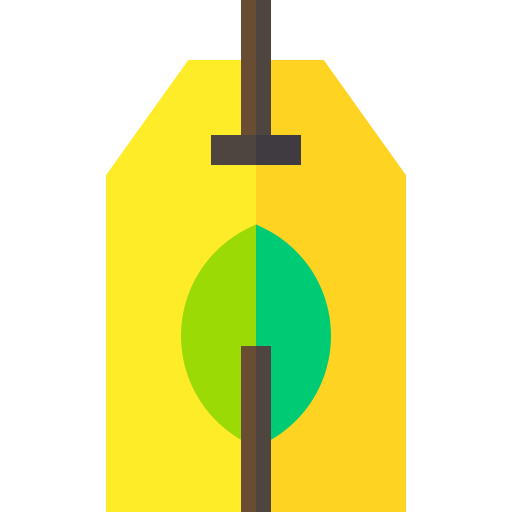 etiqueta ecológica Basic Straight Flat icono