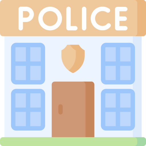 estación de policía Special Flat icono