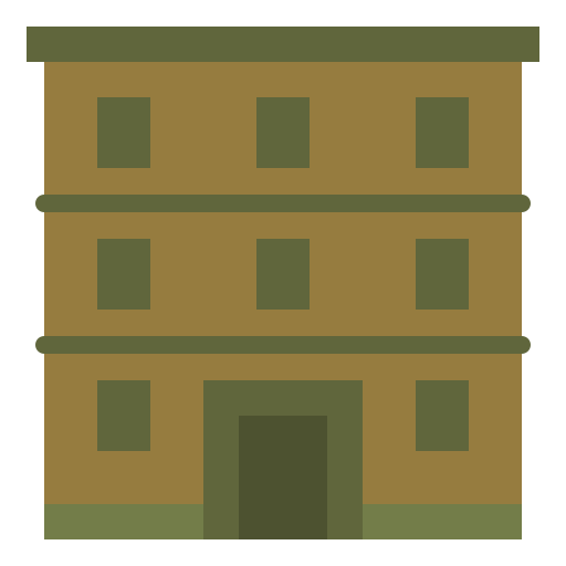 base militare Iconixar Flat icona