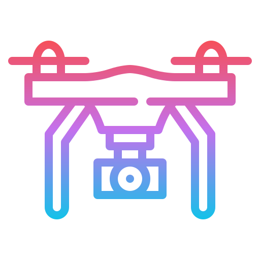 drone Iconixar Gradient icoon