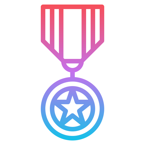 medalla Iconixar Gradient icono