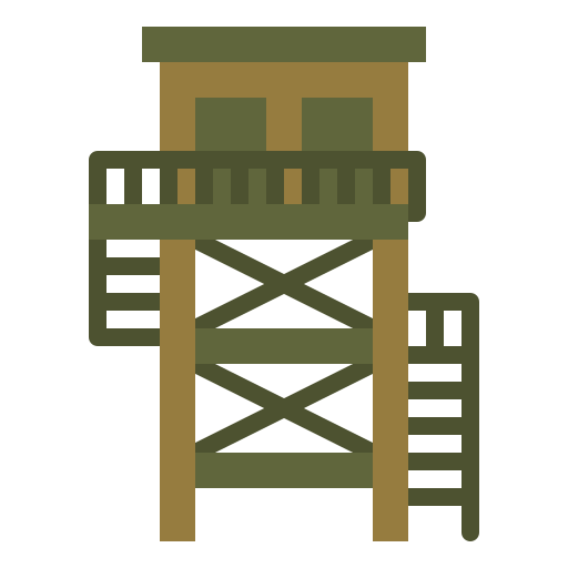 Сторожевая башня Iconixar Flat иконка