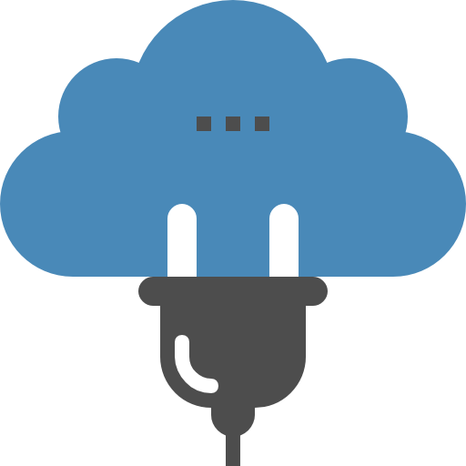 cloud computing Maxim Basinski Premium Blue Icône