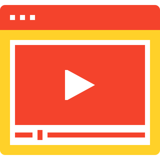 Video player Maxim Basinski Premium Yellow and Red icon
