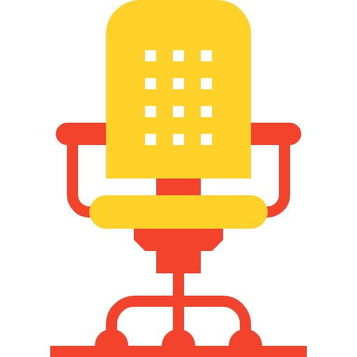 krzesło biurowe Maxim Basinski Premium Yellow and Red ikona
