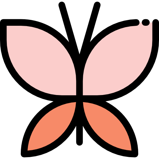 schmetterling Detailed Rounded Lineal color icon