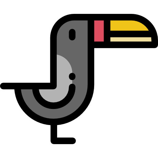Toucan Detailed Rounded Lineal color icon