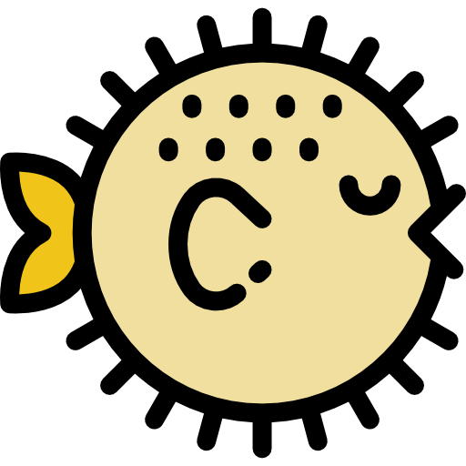 puffer Detailed Rounded Lineal color icon