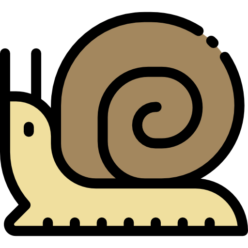 Snail Detailed Rounded Lineal color icon