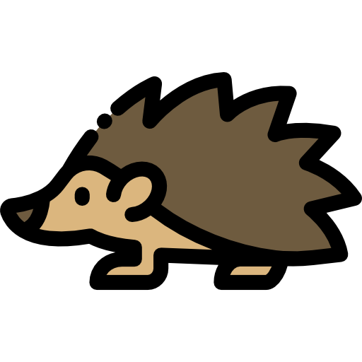Hedgehog Detailed Rounded Lineal color icon