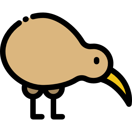 kiwi Detailed Rounded Lineal color icono