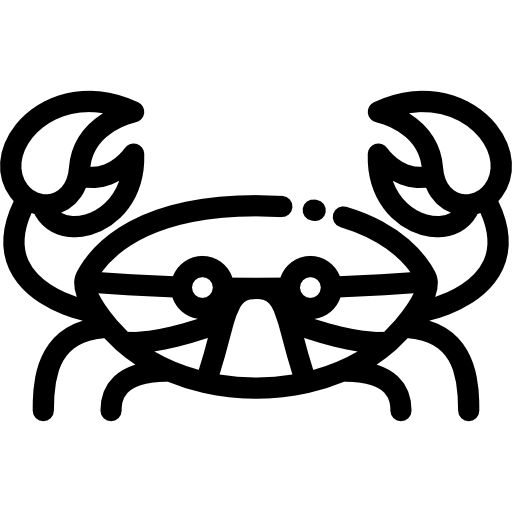 Crab Detailed Rounded Lineal icon