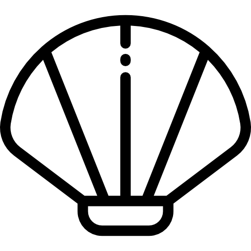 małż Detailed Rounded Lineal ikona