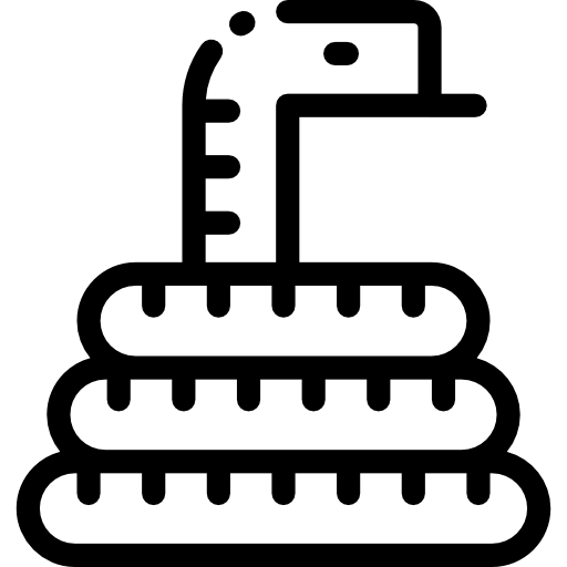 wąż Detailed Rounded Lineal ikona