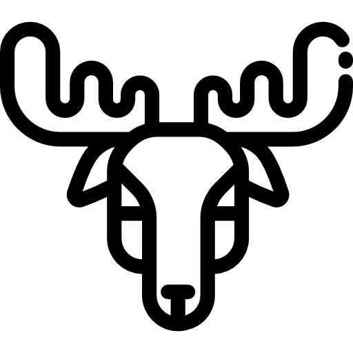 Moose Detailed Rounded Lineal icon