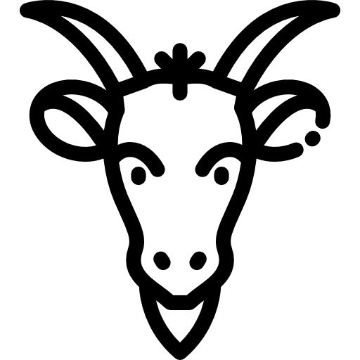 Goat Detailed Rounded Lineal icon