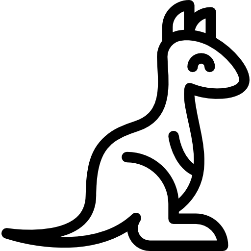 kangur Detailed Rounded Lineal ikona
