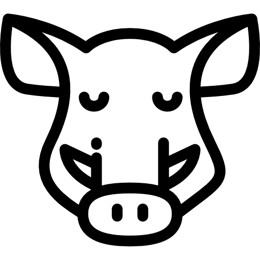 Boar Detailed Rounded Lineal icon