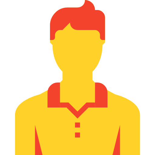 benutzer Maxim Basinski Premium Yellow and Red icon