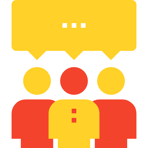 Chat Maxim Basinski Premium Yellow and Red icon