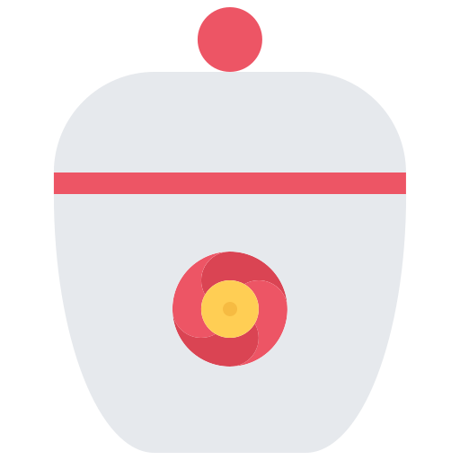 zuckerschüssel Coloring Flat icon