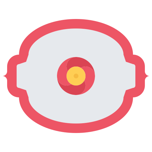 Plate Coloring Flat icon