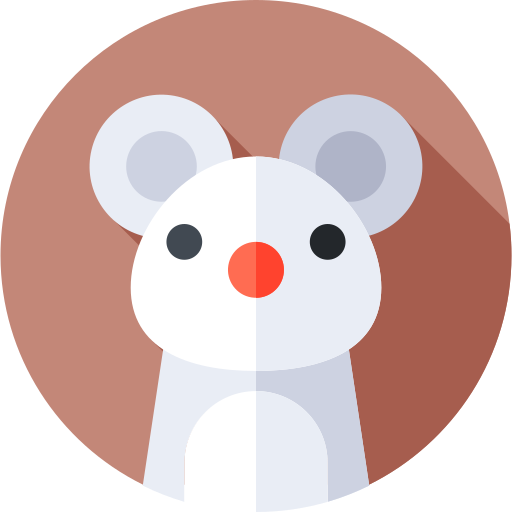ratón Flat Circular Flat icono