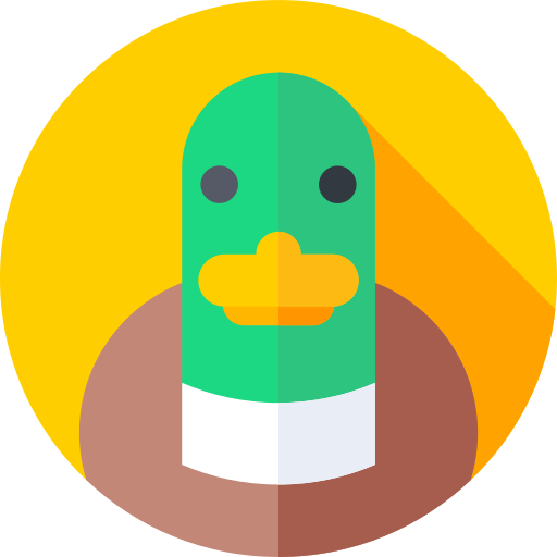 Duck Flat Circular Flat icon