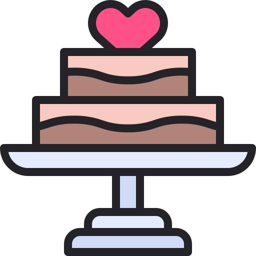 Wedding cake Generic Outline Color icon