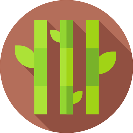 대나무 Flat Circular Flat icon