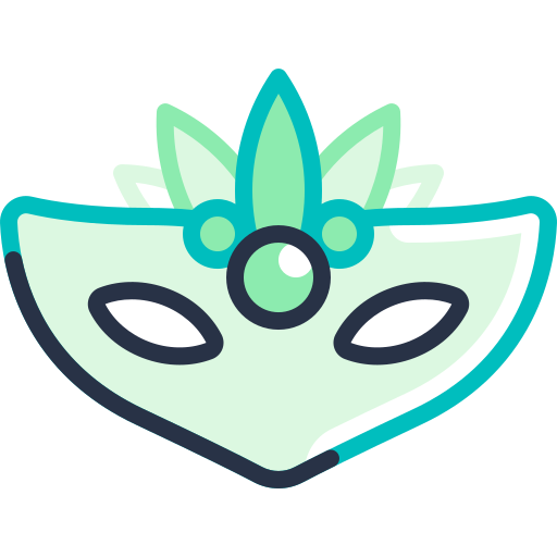 máscara de carnaval Special Meteor Lineal color icono