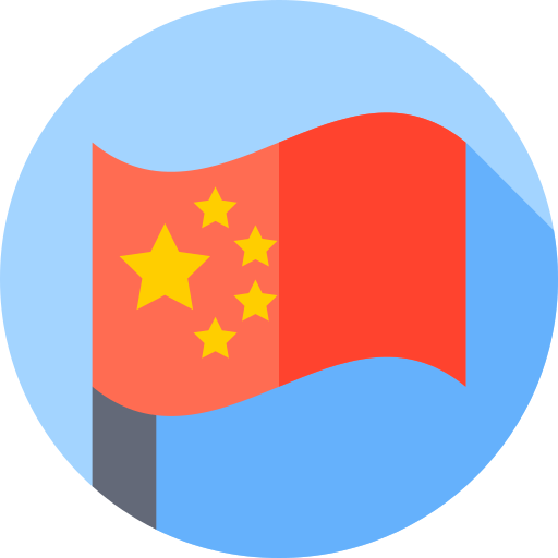 中国 Flat Circular Flat icon