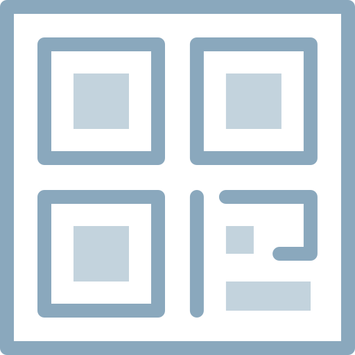 qr code Detailed color Lineal color icoon