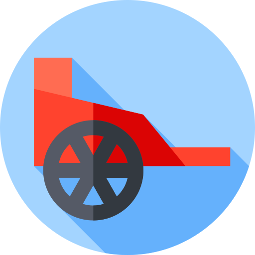chariot Flat Circular Flat Icône