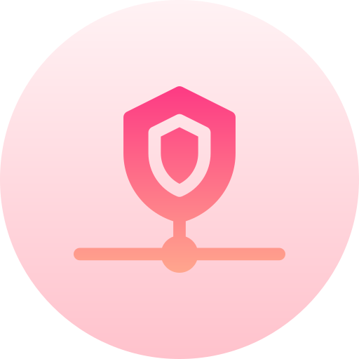 bezpieczeństwo Basic Gradient Circular ikona